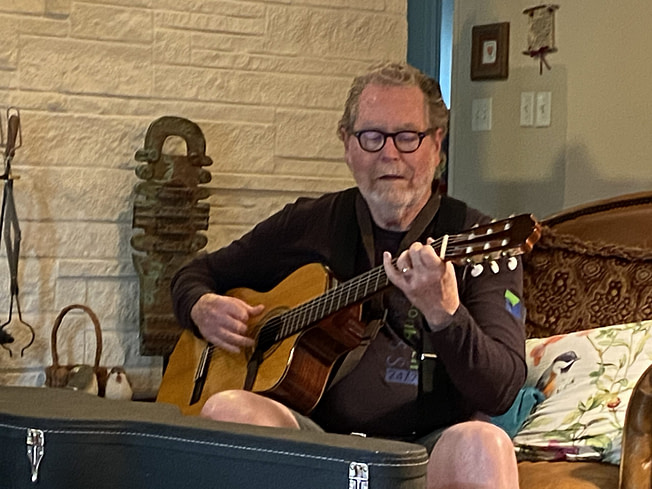 with guitar